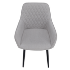 Scaun de design KOMOTINI, gri deschis/negru, 55.5x58.5x83.5 cm Kondela