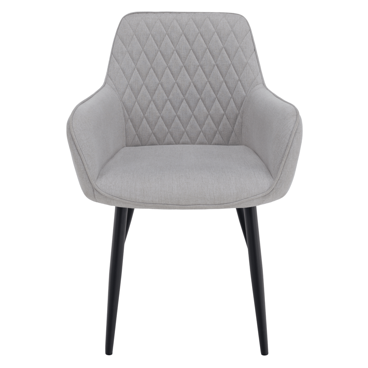 Scaun de design KOMOTINI, gri deschis/negru, 55.5x58.5x83.5 cm Kondela