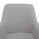 Scaun de design KOMOTINI, gri deschis/negru, 55.5x58.5x83.5 cm Kondela
