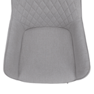 Scaun de design KOMOTINI, gri deschis/negru, 55.5x58.5x83.5 cm Kondela