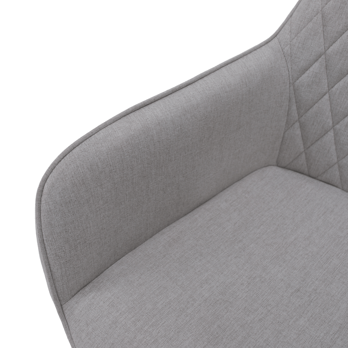 Scaun de design KOMOTINI, gri deschis/negru, 55.5x58.5x83.5 cm Kondela
