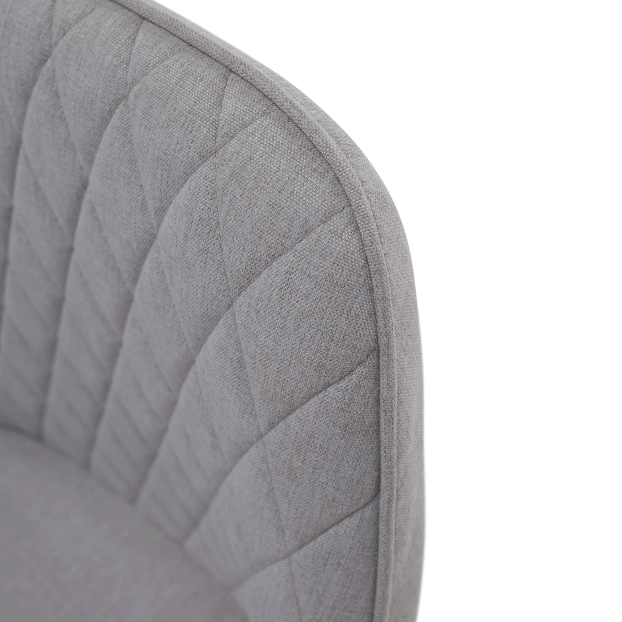 Scaun de design KOMOTINI, gri deschis/negru, 55.5x58.5x83.5 cm Kondela