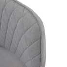 Scaun de design KOMOTINI, gri deschis/negru, 55.5x58.5x83.5 cm Kondela