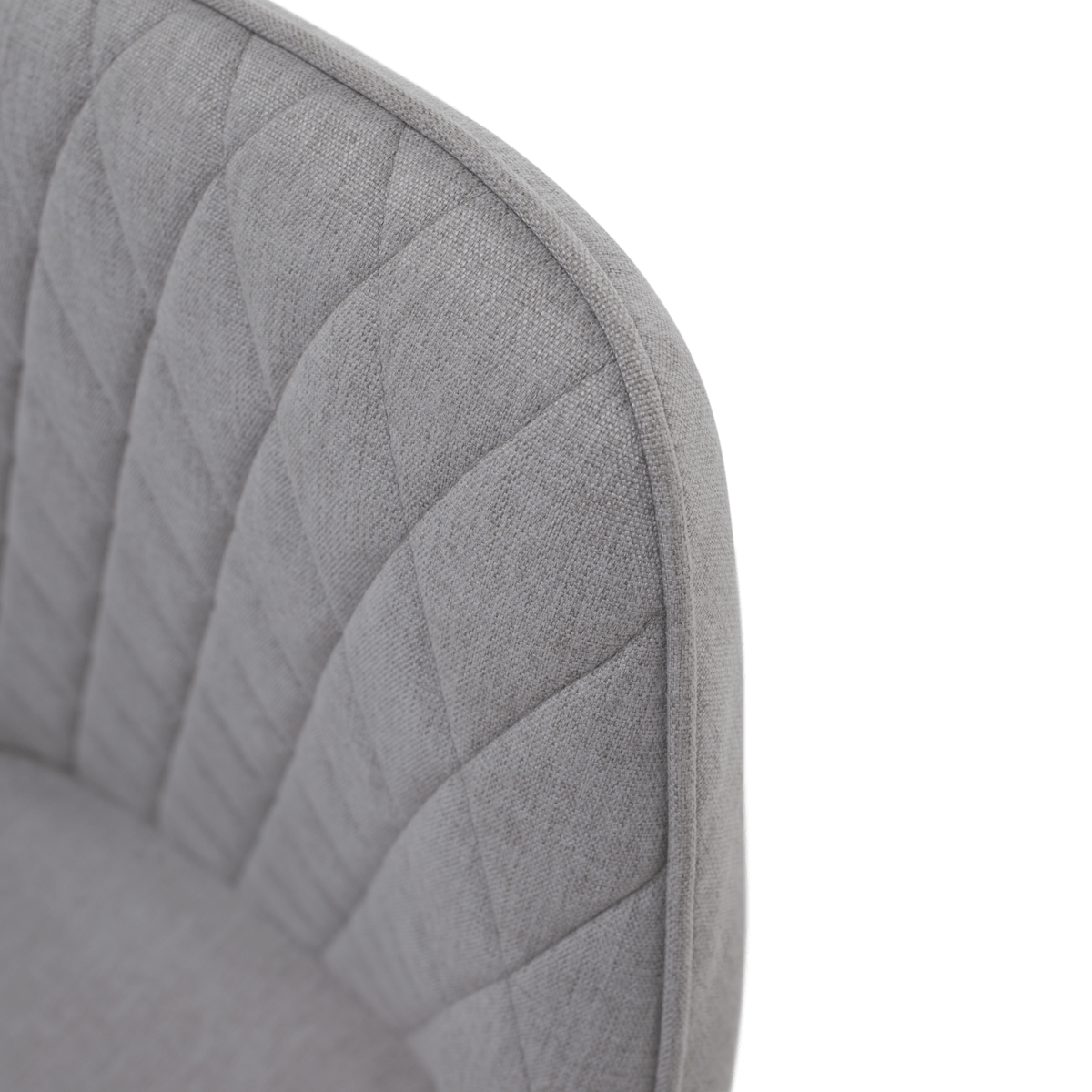 Scaun de design KOMOTINI, gri deschis/negru, 55.5x58.5x83.5 cm Kondela