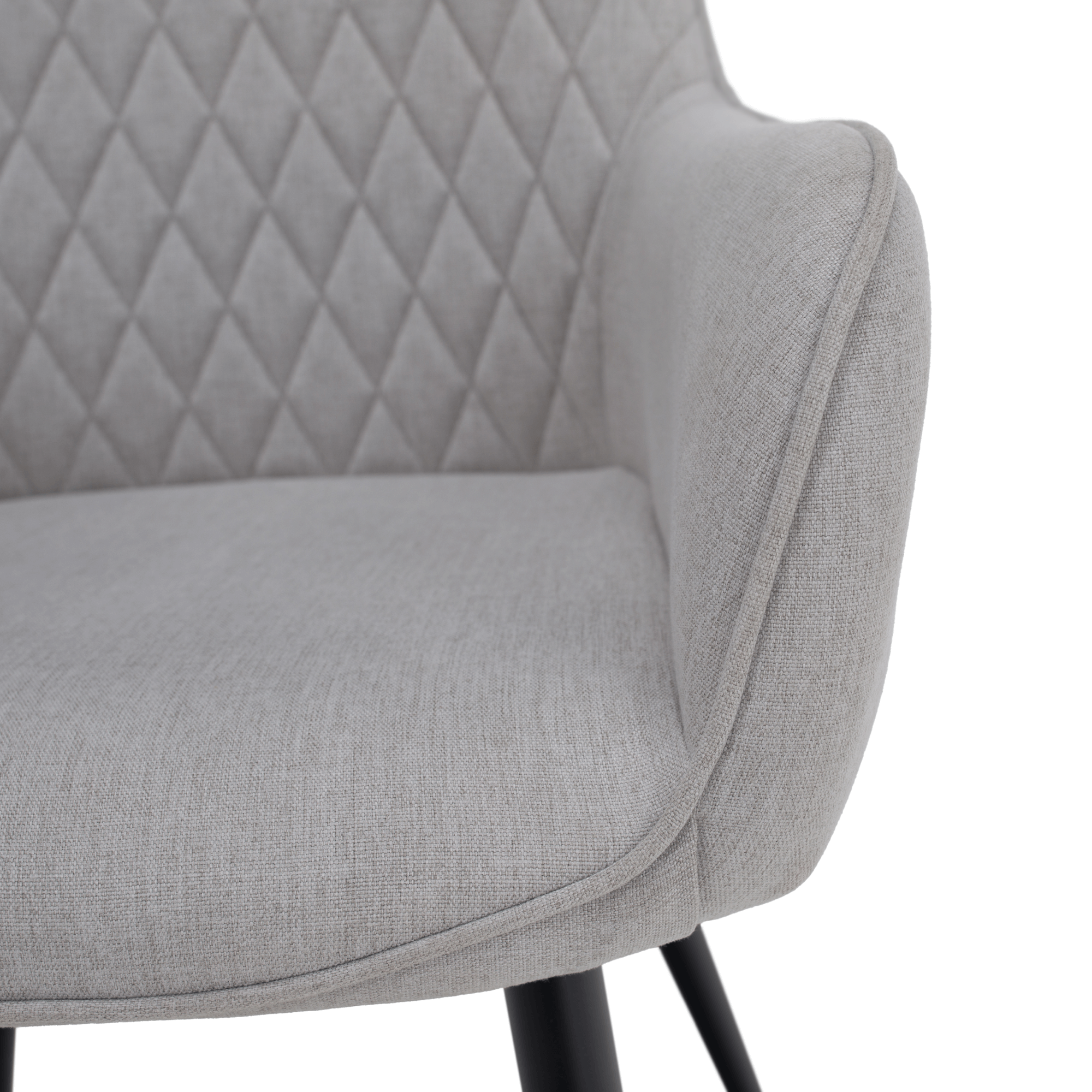 Scaun de design KOMOTINI, gri deschis/negru, 55.5x58.5x83.5 cm Kondela