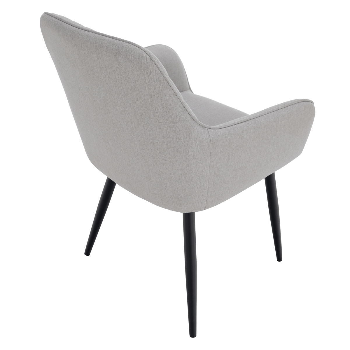 Scaun de design KOMOTINI, gri deschis/negru, 55.5x58.5x83.5 cm Kondela