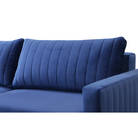 Canapea extensibilă NOVARA, albastră, 222x95x70 cm Kondela