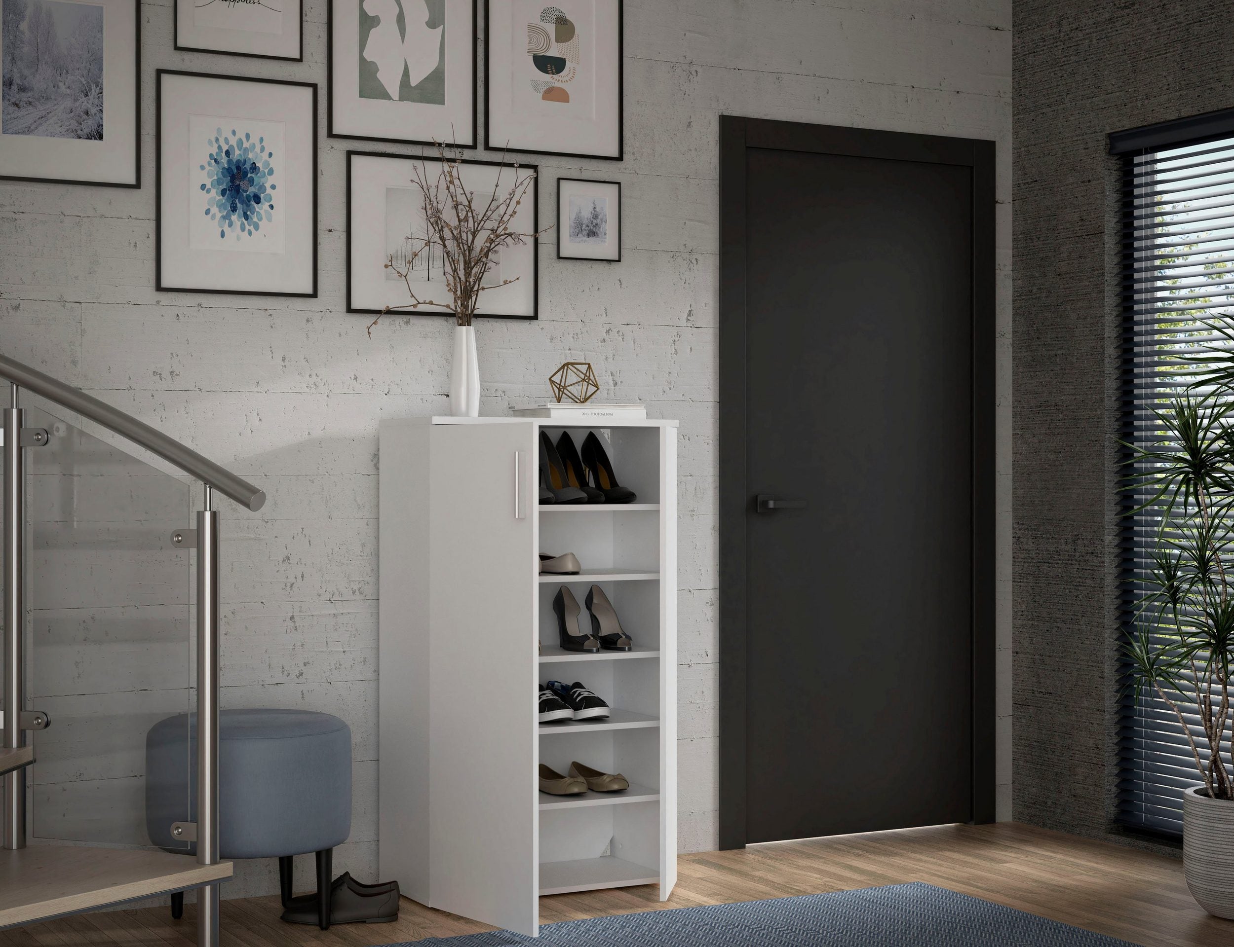 Pantofar Boots, Alb, 69 cm latime Arboteca