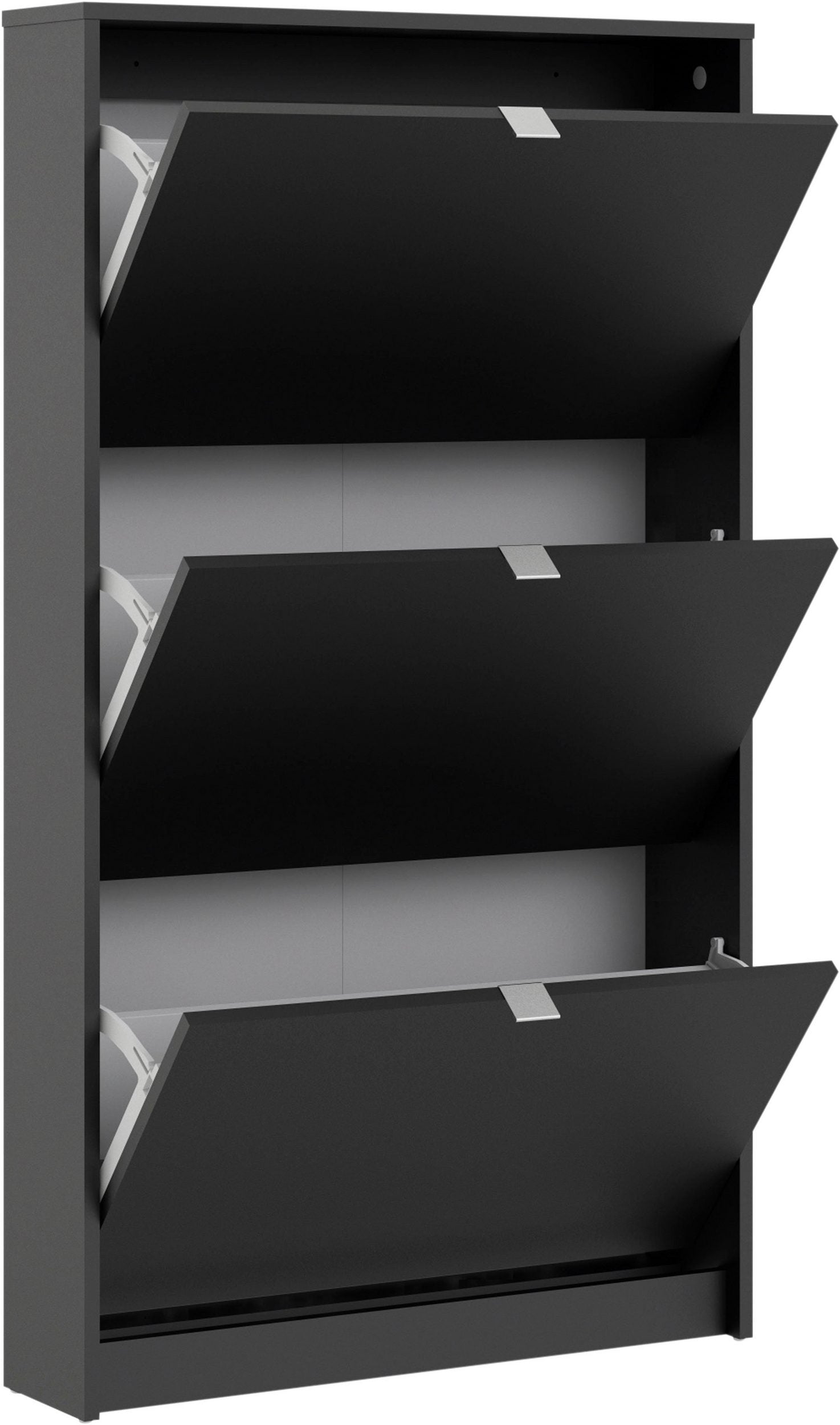 Pantofar cu trei compartimete Klapio, Negru, 16.55 cm adâncime Arboteca