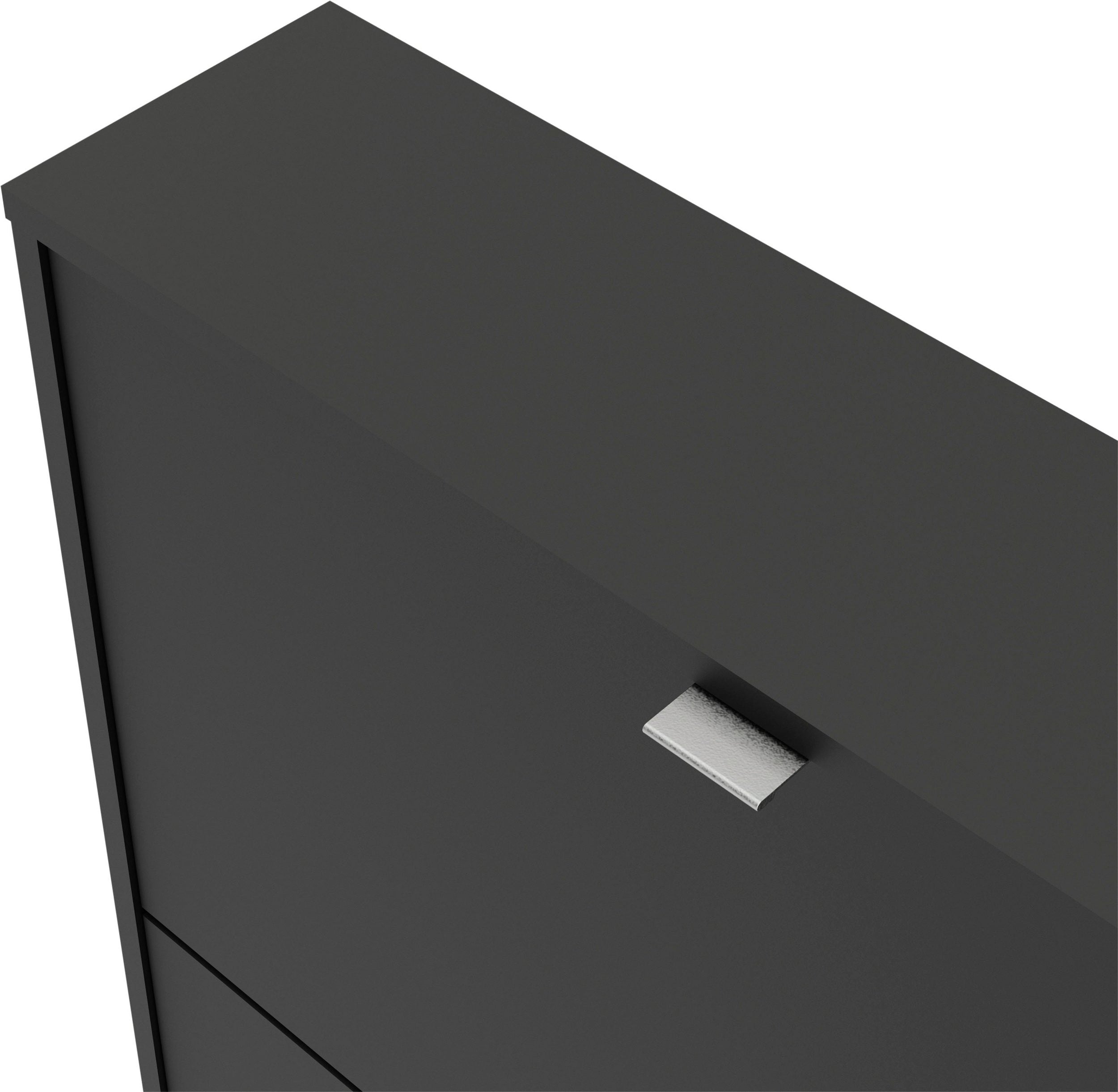 Pantofar cu trei compartimete Klapio, Negru, 16.55 cm adâncime Arboteca