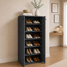 Pantofar PROCIDA antracit cu 2 uși, PAL melaminat, 55x36,5x118,5 cm Arboteca
