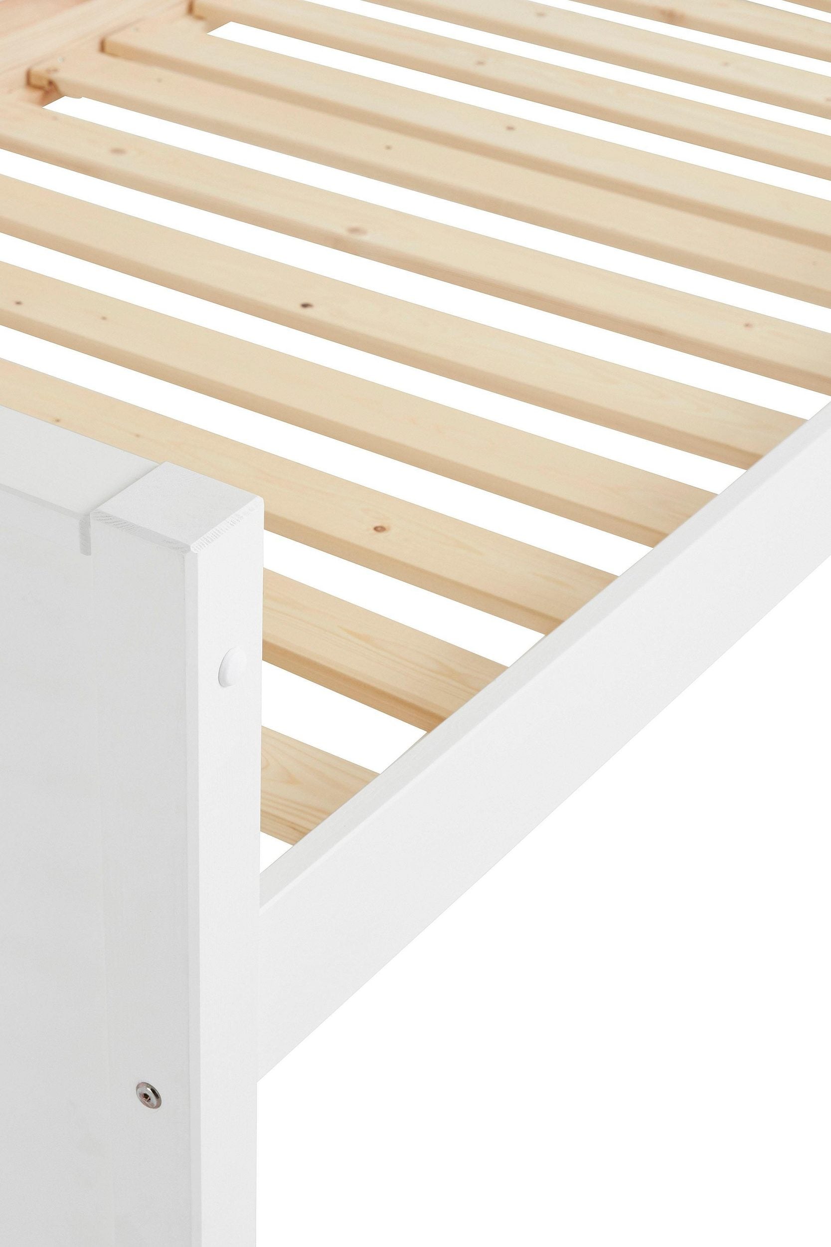 Pat Tipo , 90 x 200 cm , Lemn Masiv , Alb Arboteca