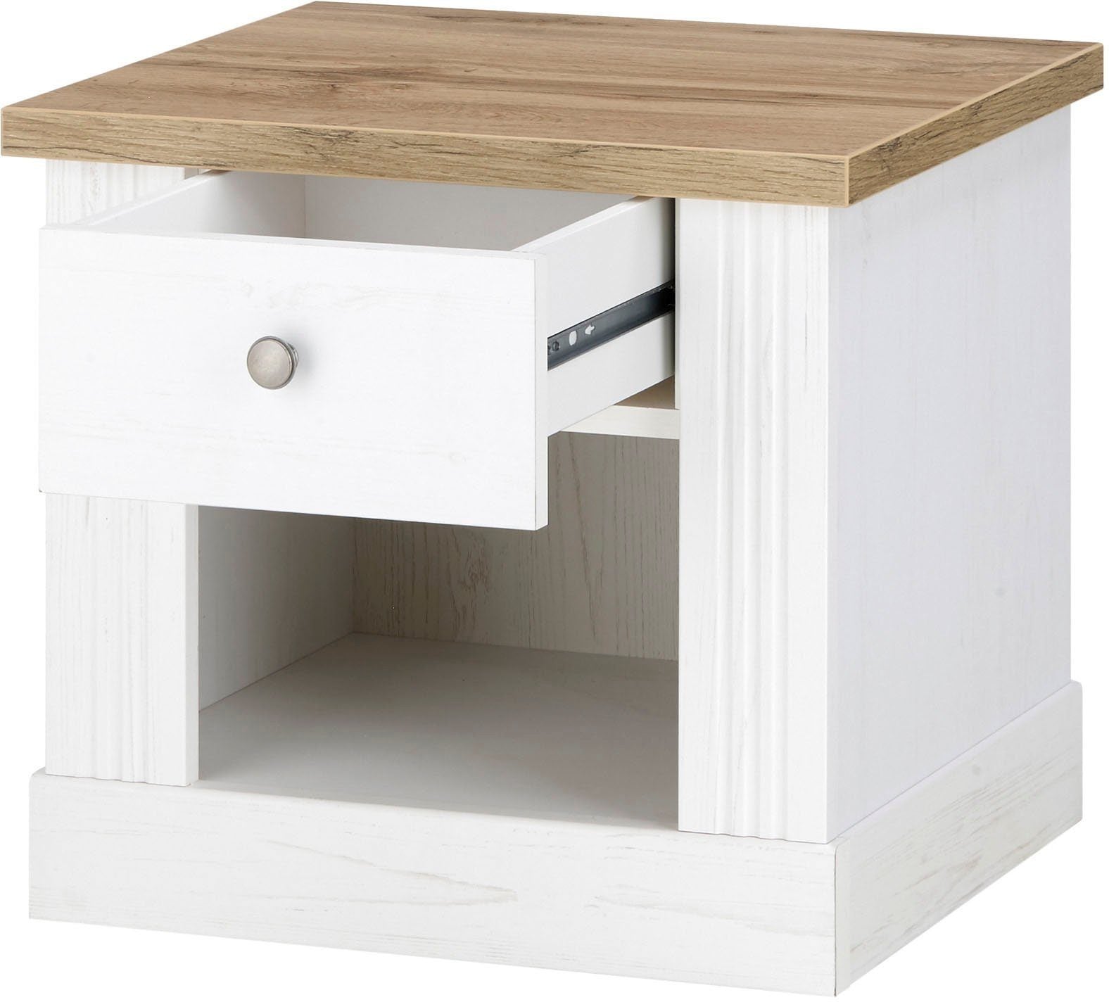 Pat cu Noptiera Westmister, 90 cm latime Arboteca