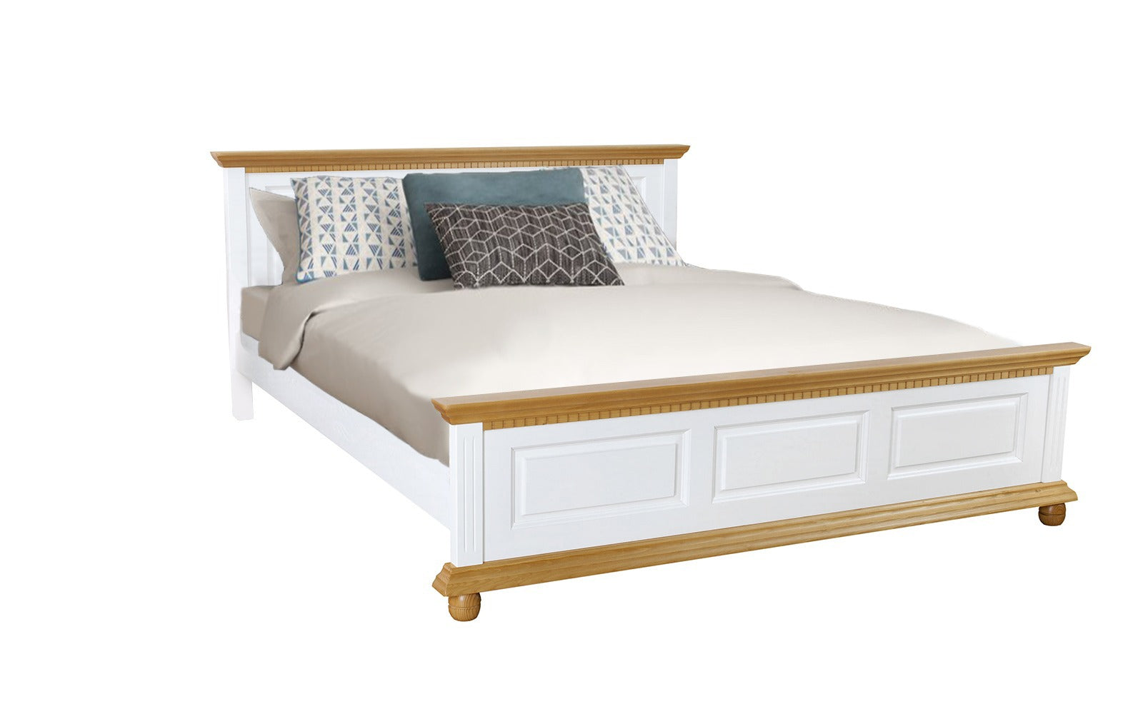 Pat Bavaria Lemn Masiv, Alb/Natur Arboteca