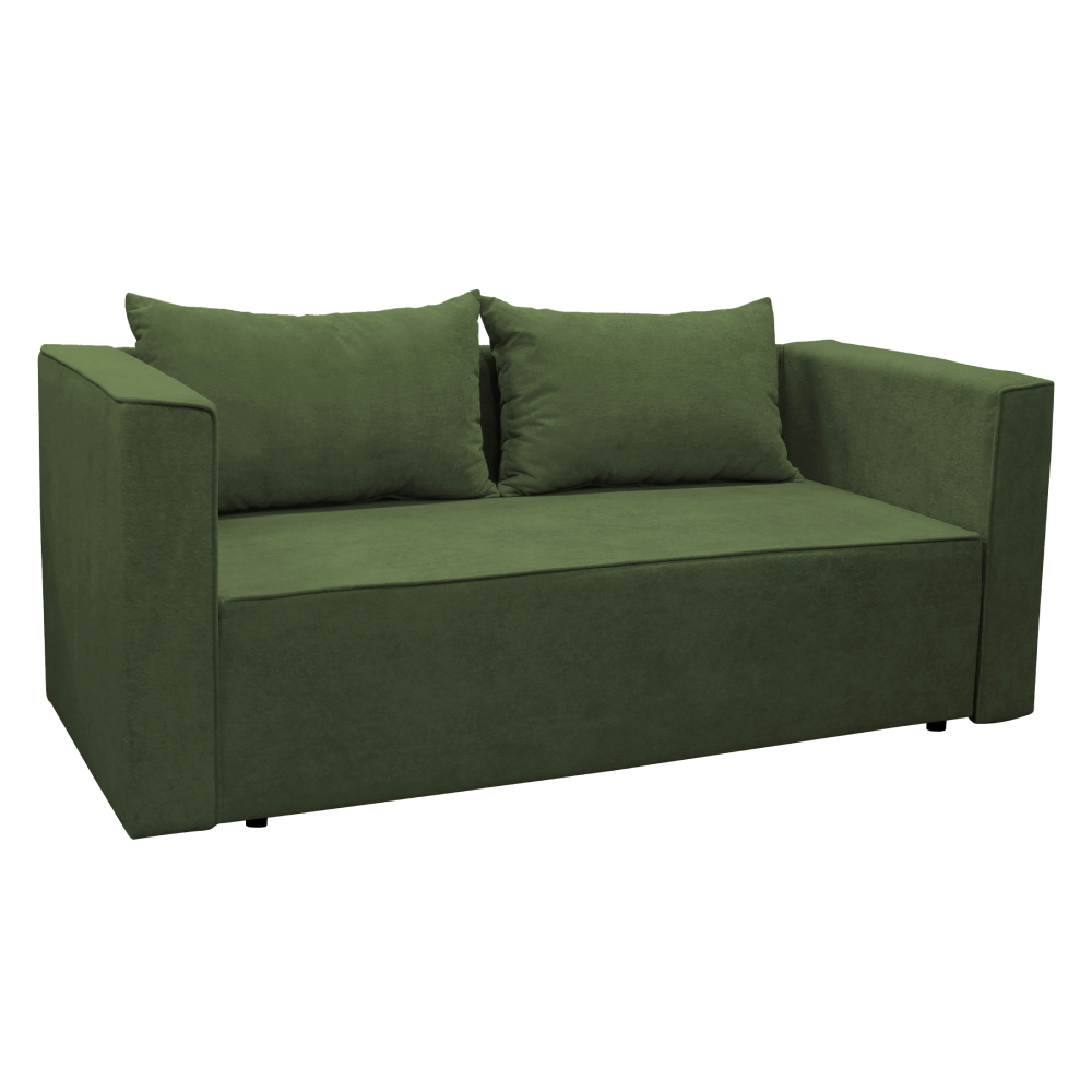 Canapea extensibilă IMOLA, verde, pe dreapta, 191x80x75 cm Kondela