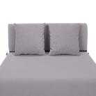 Saltea pliabilă/fotoliu extensibil, 2 in 1, gri deschis, PELOS Kondela