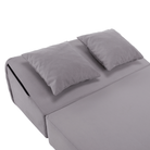 Saltea pliabilă/fotoliu extensibil, 2 in 1, gri deschis, PELOS Kondela