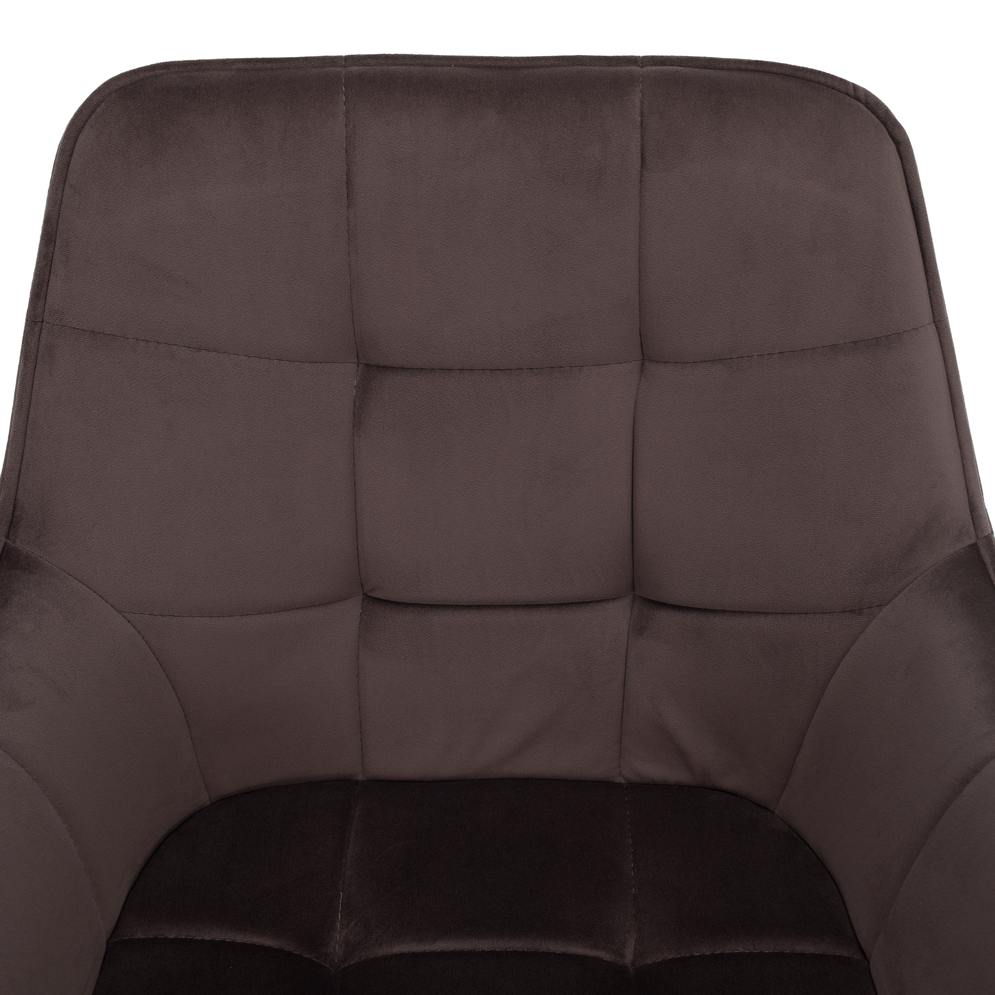 Scaun de design LECTOURE, gri-maronie Velvet/negru, 58.5x62x84.5 cm Kondela