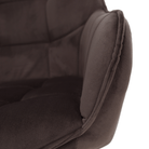 Scaun de design LECTOURE, gri-maronie Velvet/negru, 58.5x62x84.5 cm Kondela