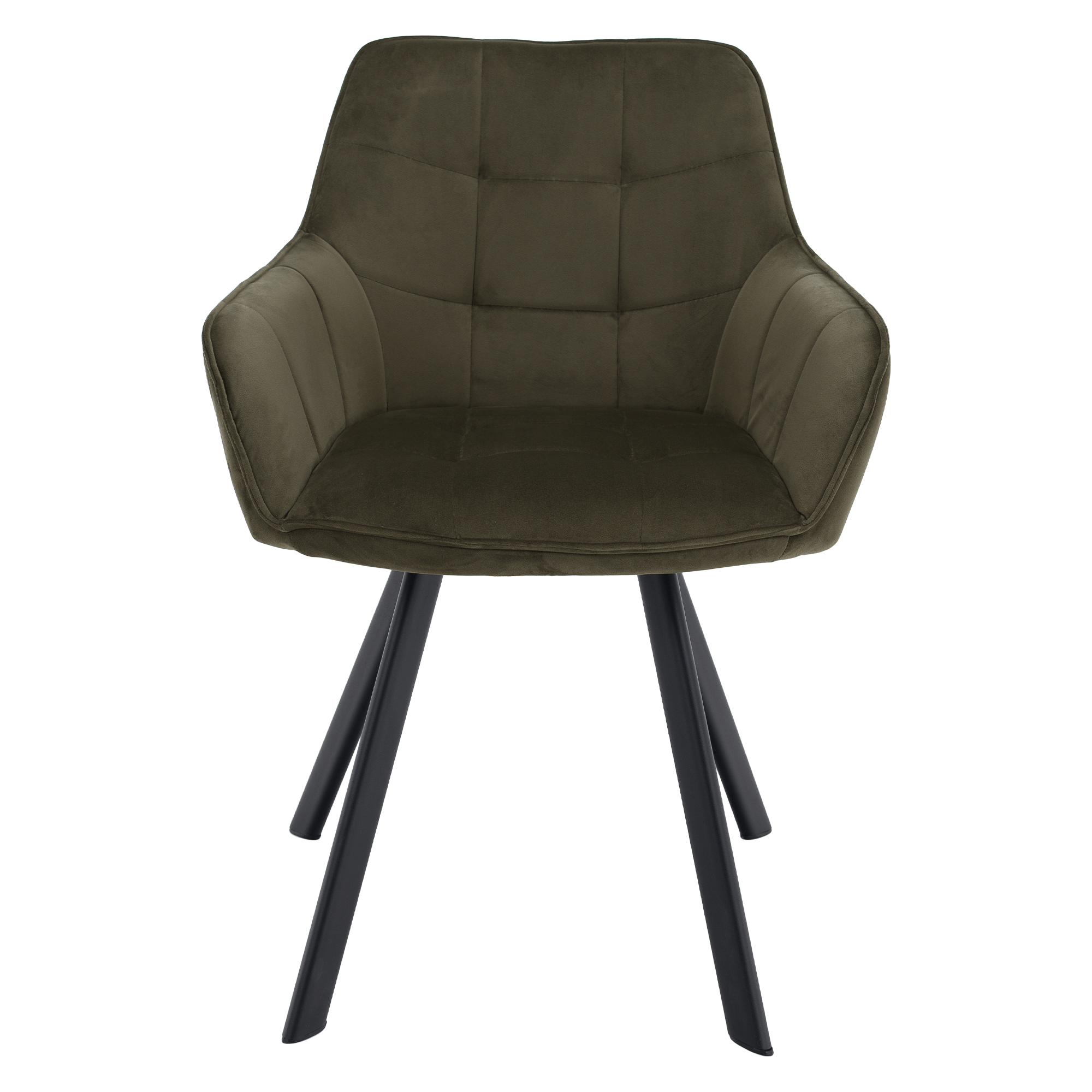 Scaun de design LECTOURE, Velvet verde/negru, țesătură Bluvel 77/metal, 58.5x62x84.5 cm Kondela