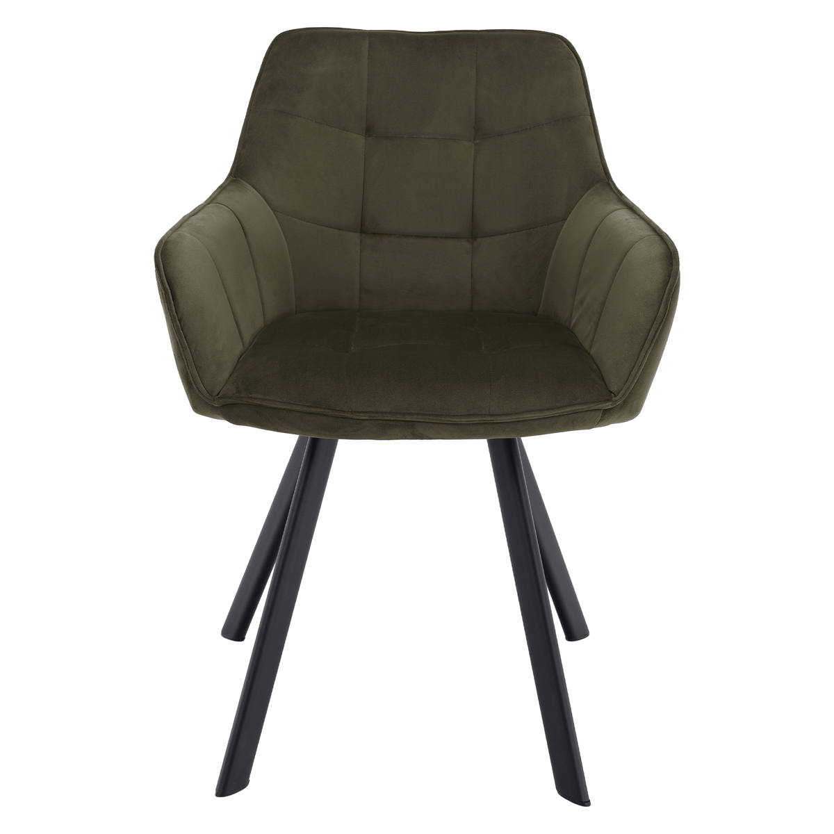 Scaun de design LECTOURE, Velvet verde/negru, țesătură Bluvel 77/metal, 58.5x62x84.5 cm Kondela