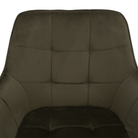 Scaun de design LECTOURE, Velvet verde/negru, țesătură Bluvel 77/metal, 58.5x62x84.5 cm Kondela