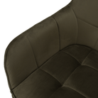 Scaun de design LECTOURE, Velvet verde/negru, țesătură Bluvel 77/metal, 58.5x62x84.5 cm Kondela