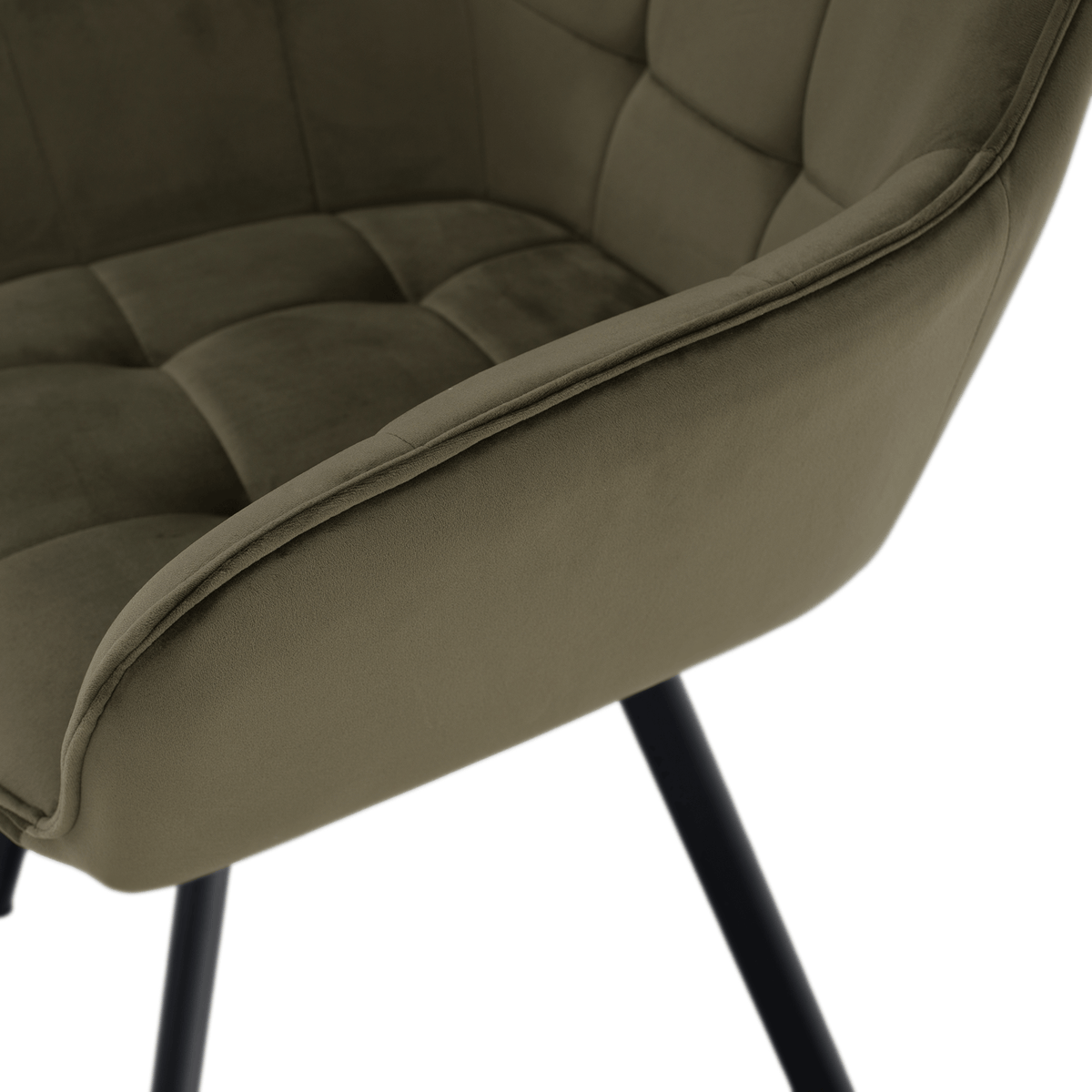Scaun de design LECTOURE, Velvet verde/negru, țesătură Bluvel 77/metal, 58.5x62x84.5 cm Kondela