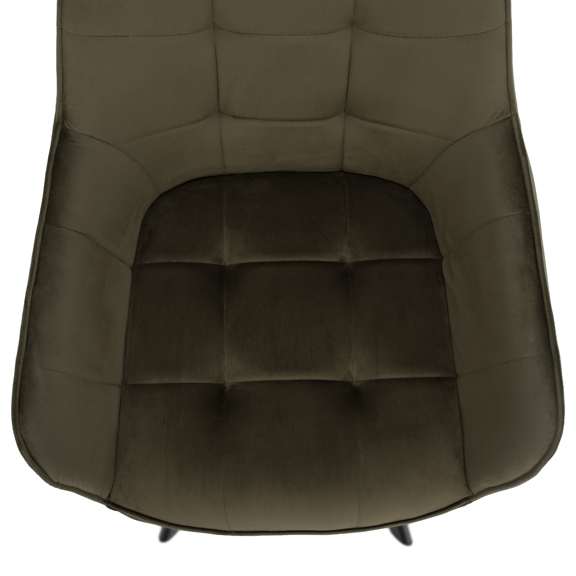 Scaun de design LECTOURE, Velvet verde/negru, țesătură Bluvel 77/metal, 58.5x62x84.5 cm Kondela