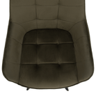 Scaun de design LECTOURE, Velvet verde/negru, țesătură Bluvel 77/metal, 58.5x62x84.5 cm Kondela