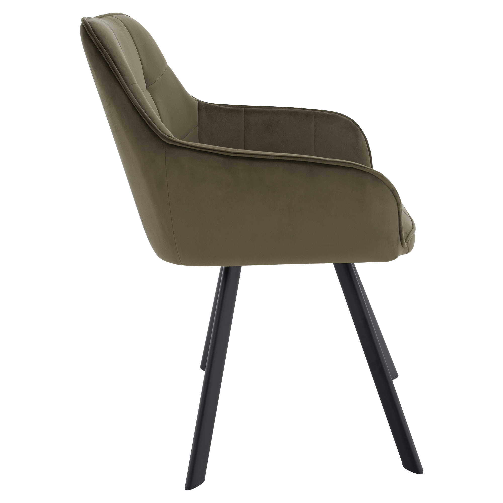 Scaun de design LECTOURE, Velvet verde/negru, țesătură Bluvel 77/metal, 58.5x62x84.5 cm Kondela