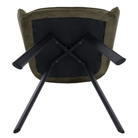 Scaun de design LECTOURE, Velvet verde/negru, țesătură Bluvel 77/metal, 58.5x62x84.5 cm Kondela