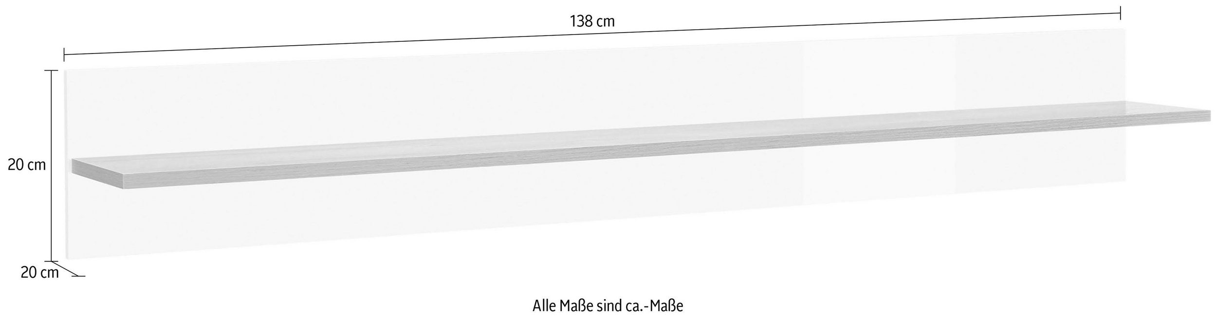 Polita Clair , Alb lucios-Natur , 138 cm latime Arboteca