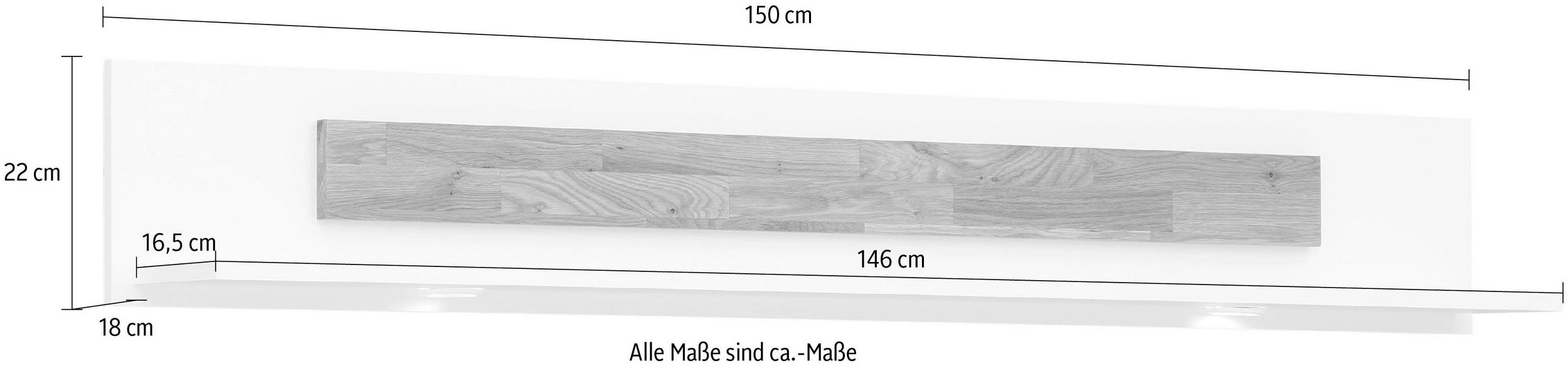 Polita Voyage, 150 cm latime Arboteca