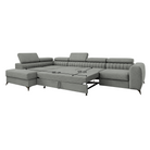Set canapea de colț CORFU MAXI, gri, pe stânga, 340x205x73 cm Kondela