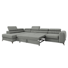 Set canapea de colț CORFU MAXI, gri, pe stânga, 340x205x73 cm Kondela