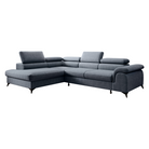 Set canapea extensibilă TERNI, gri, pe stânga, 275x205x75 cm Kondela
