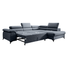 Set canapea extensibilă TERNI, gri, pe dreapta, 275x205x75 cm Kondela