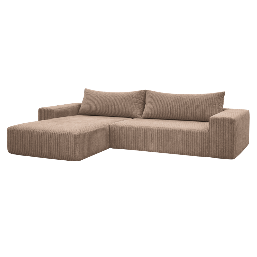 Set de canapele universal, gri-maro Taupe, PREMA ROH UNI Kondela