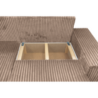 Set de canapele universal, gri-maro Taupe, PREMA ROH UNI Kondela