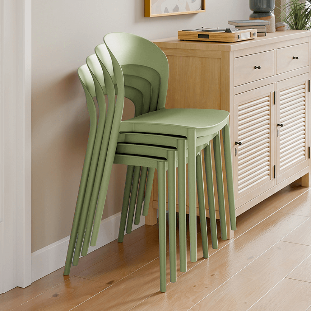 Scaun stivuibil XATIVA, verde, 44x47x77 cm Kondela