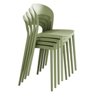 Scaun stivuibil XATIVA, verde, 44x47x77 cm Kondela