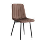 Scaun OLVERA TIP 1, material Velvet maro / negru, 44.5x56.5x86 cm Kondela