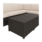 Set de grădină din rattan, 3 piese, maro/bej, RODEN Kondela