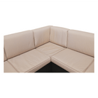 Set de grădină din rattan, 3 piese, maro/bej, RODEN Kondela