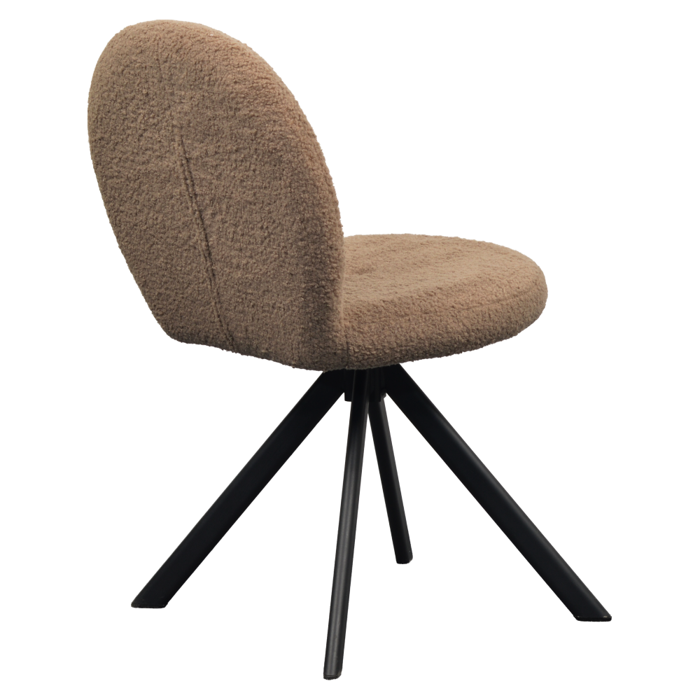 Scaun de sufragerie, maro deschis/negru Kondela