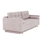 Canapea extensibilă AMALFI, roz antic, textil Queens, 216x100x93 cm Kondela