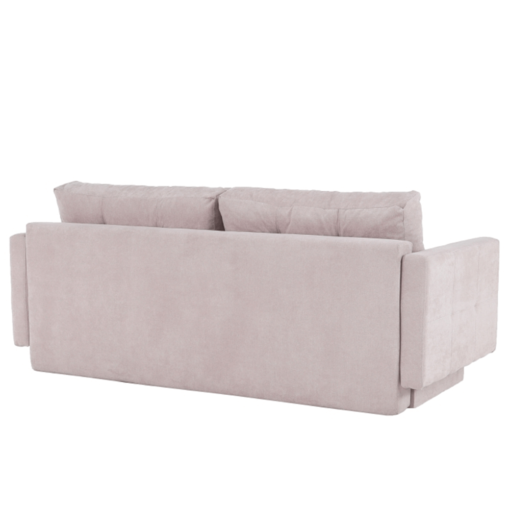 Canapea extensibilă AMALFI, roz antic, textil Queens, 216x100x93 cm Kondela