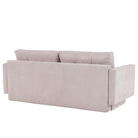 Canapea extensibilă AMALFI, roz antic, textil Queens, 216x100x93 cm Kondela