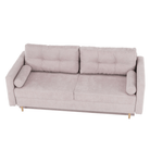 Canapea extensibilă AMALFI, roz antic, textil Queens, 216x100x93 cm Kondela
